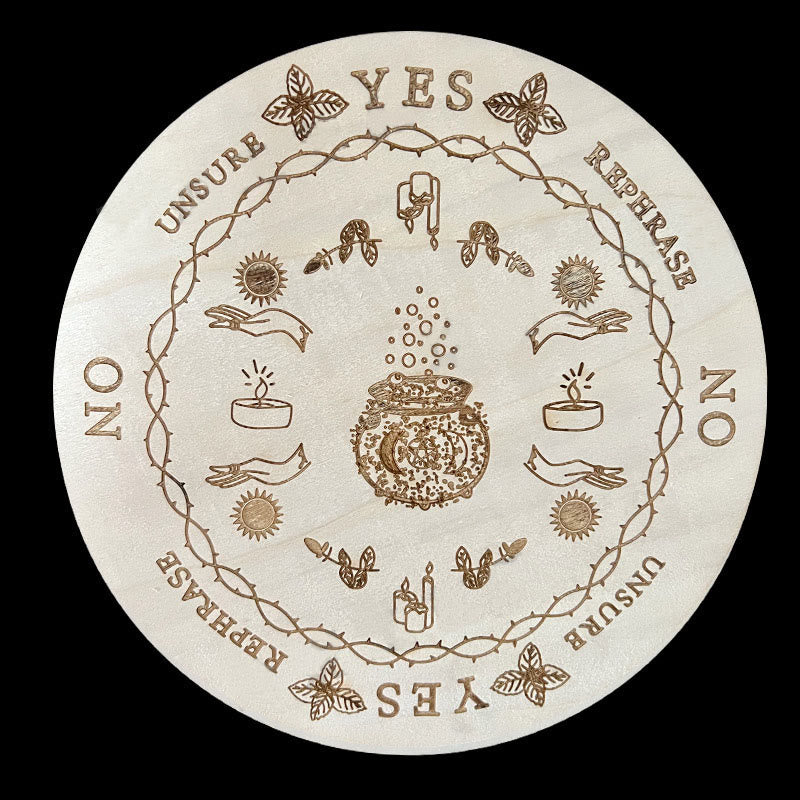 Jeu de tarot avec pendule divinatoire en bois Olivenorma