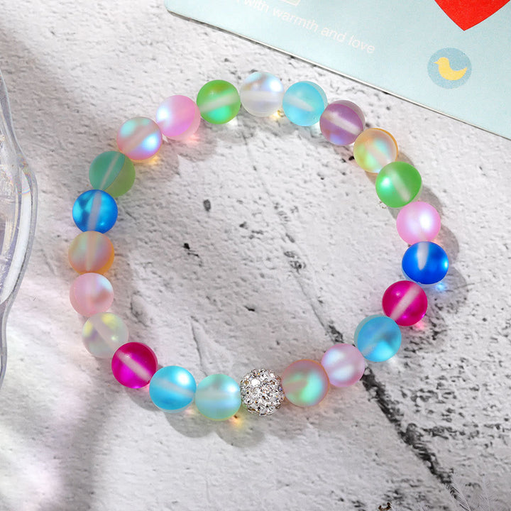 Bracelet Olivenorma en perles de verre et cristal de zircon