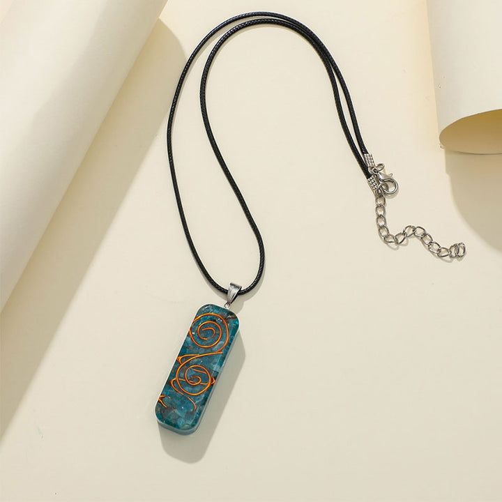 Collier de guérison en cyanite Olivenorma