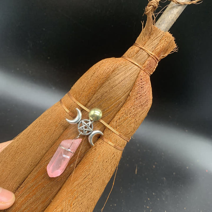 Balai de paille en cristal en forme d'étoile
