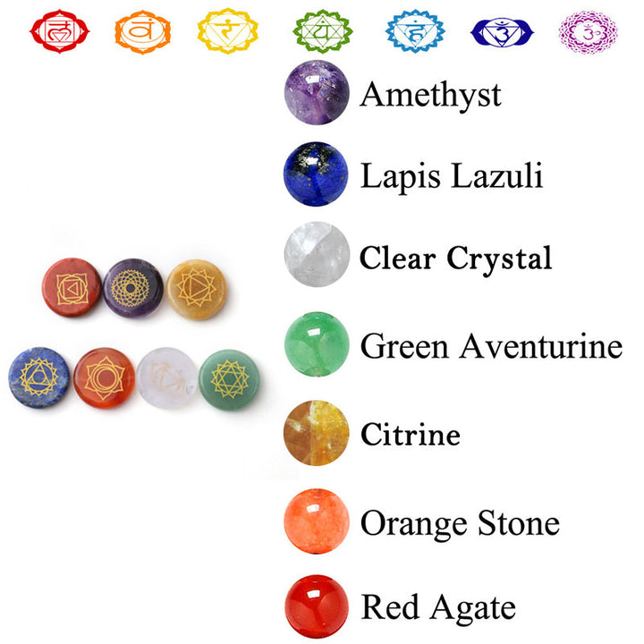 Ensemble de cristaux de guérison des chakras