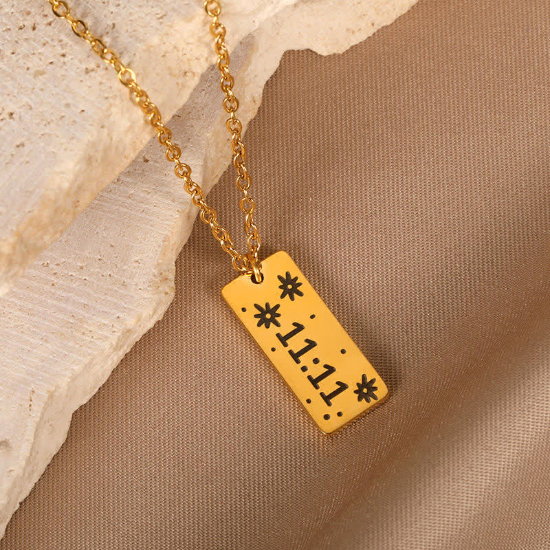 Collier porte-bonheur numéro angélique Olivenorma 11:11