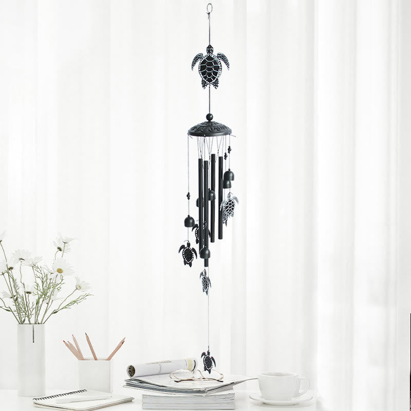 Carillon éolien suspendu en métal avec motif Olivenorma et hibou