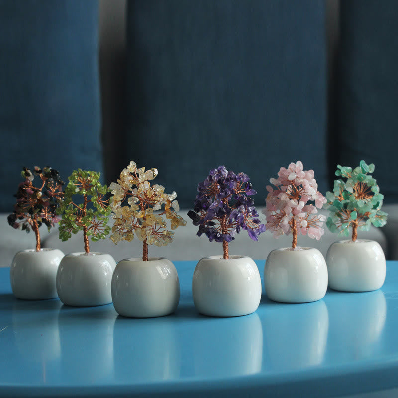 Arbre Feng Shui à cristaux multiples Olivenorma