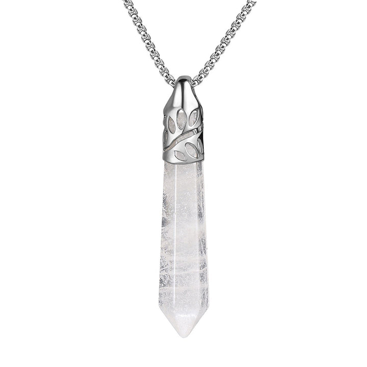 Collier de protection contre les balles en cristal avec pierres précieuses