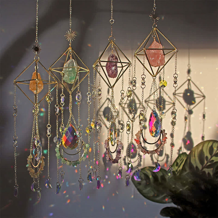 Ornement en pierre précieuse attrape-soleil en cristal Rainbow Maker Olivenorma