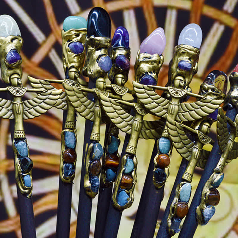 Baguettes en cristal naturel d'ange sorcière Olivenorma