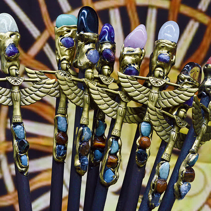 Baguettes en cristal naturel d'ange sorcière Olivenorma
