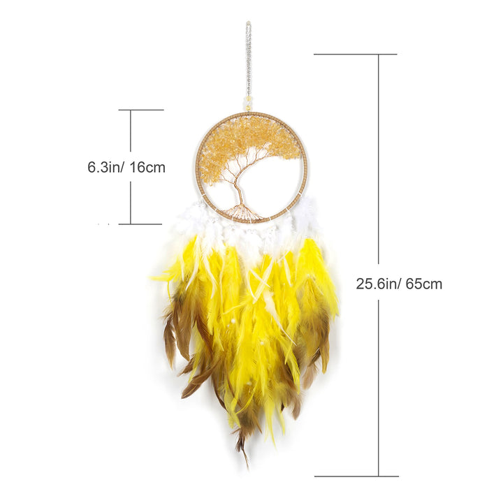 Arbre de vie en cristal de guérison Olivenorma, attrape-rêves violet