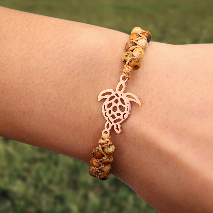 Bracelet Tortue en Pierre Naturelle