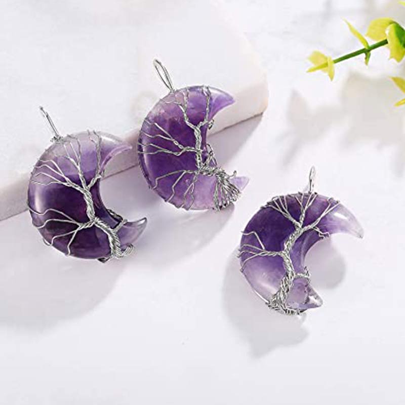 Collier de lune en cristal naturel Olivenorma