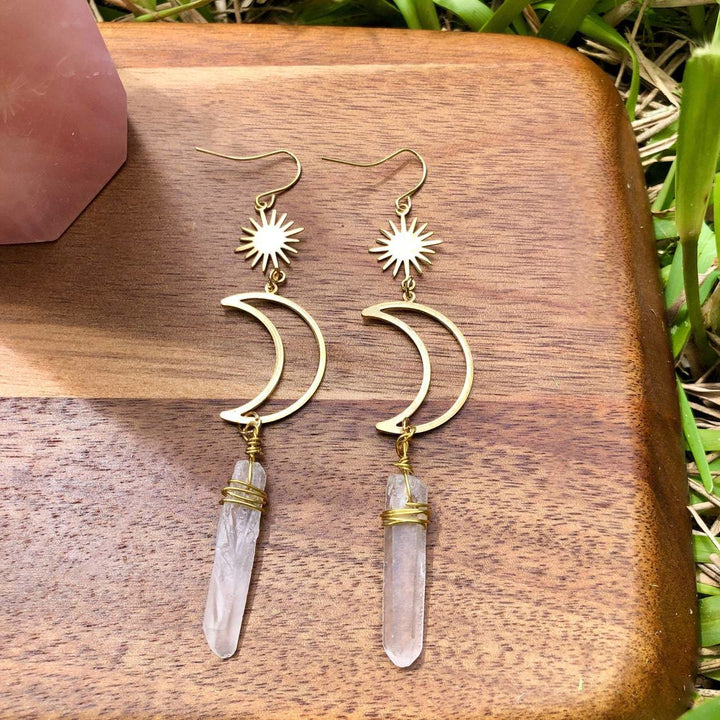 Boucles d'oreilles en cristal Olivenorma Moon Star