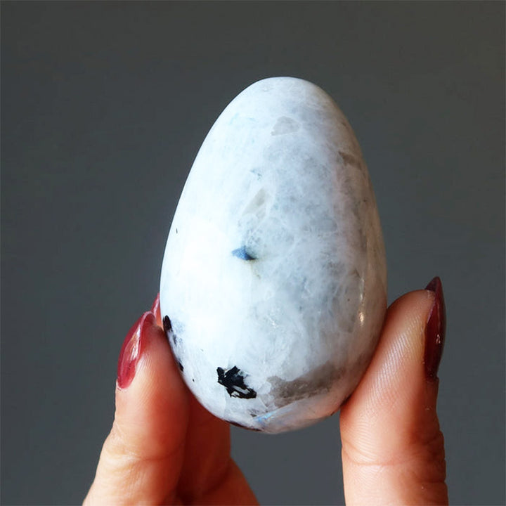 Oeuf en cristal de tourmaline de pierre de lune de Pâques New Beginnings