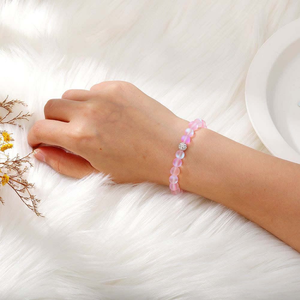 Bracelet Olivenorma en perles de verre et cristal de zircon