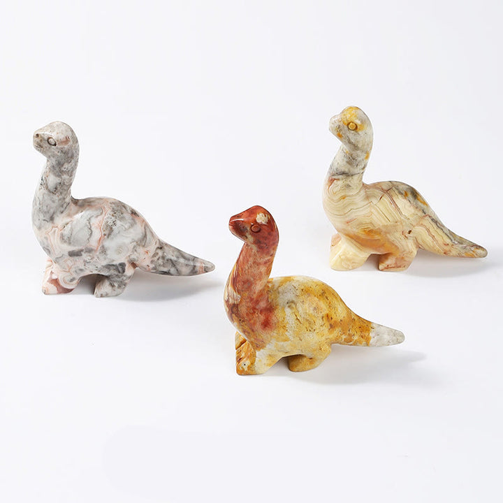 Olivenorma 2,5 pouces Cristal Dinosaure Home Doctor Décoration en pierres précieuses