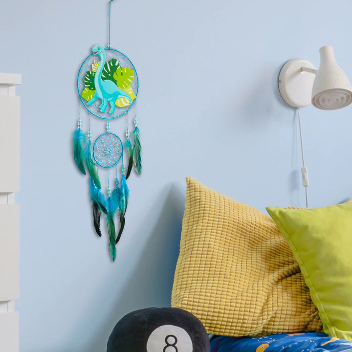 Attrape-rêves en plumes de dinosaure Olivenorma pour enfants