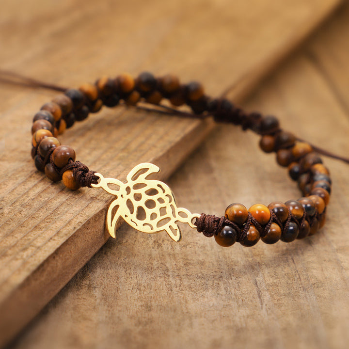 Bracelet Tortue en Pierre Naturelle