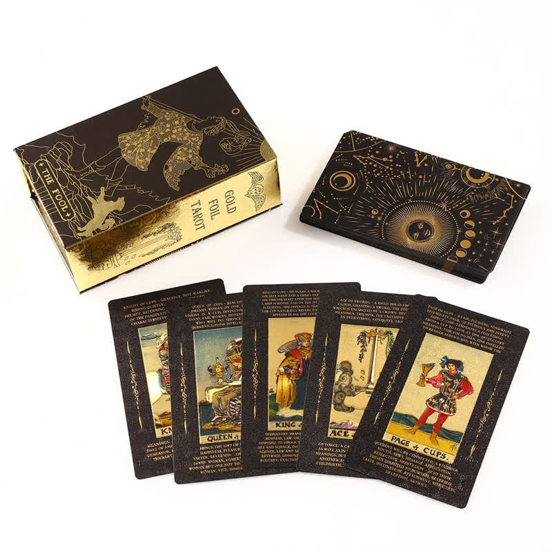 Cartes de tarot pour débutants avec mots-clés significatifs