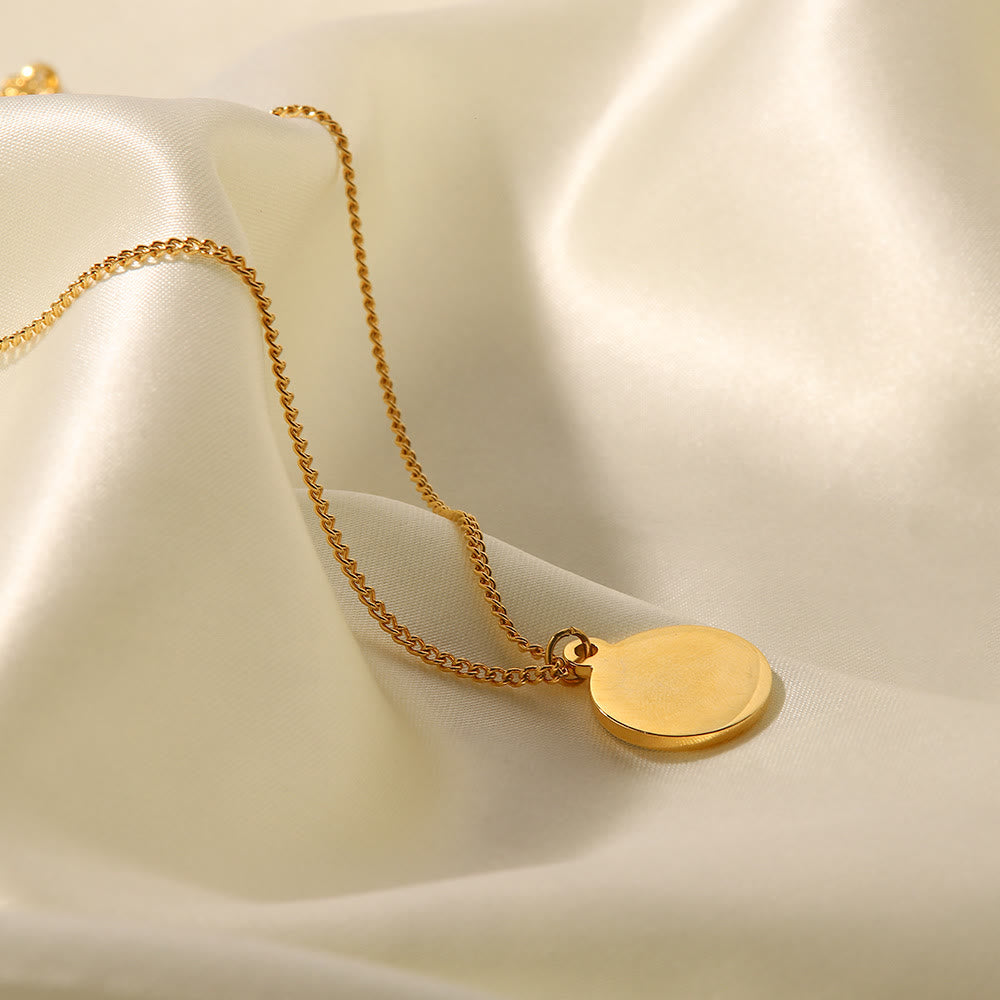 Collier pendentif mauvais œil en zircon blanc Olivenorma