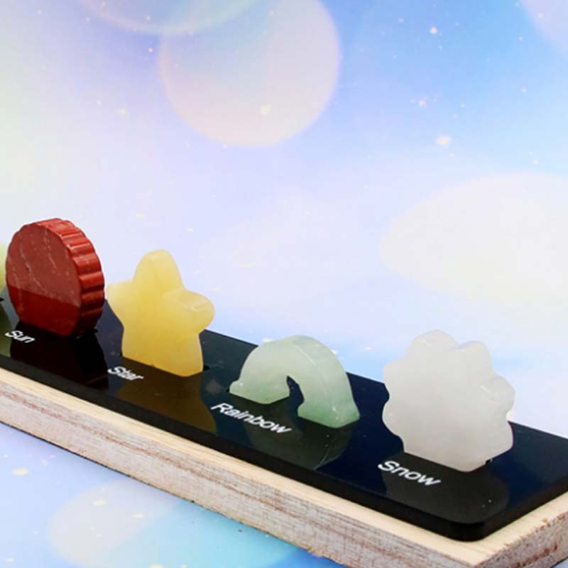 Ensemble de cristaux en pierre de cristal naturel