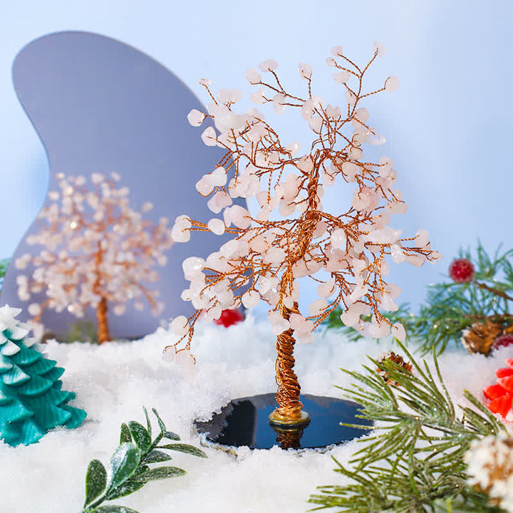 Olivenorma Love Harmony - Arbre Feng Shui en Quartz Rose