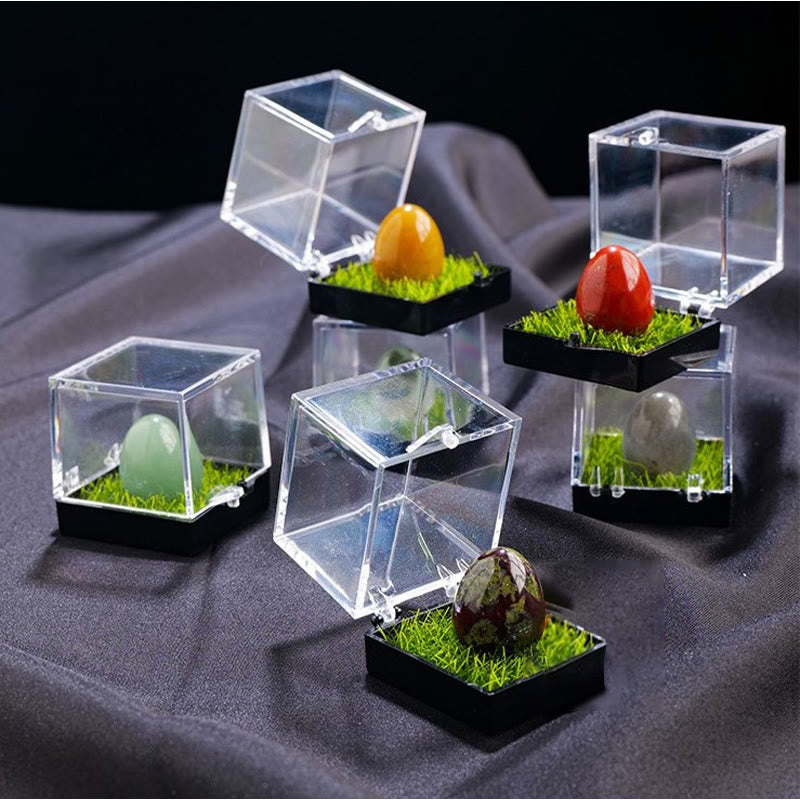 Œuf en cristal naturel brut ornemental Olivenorma