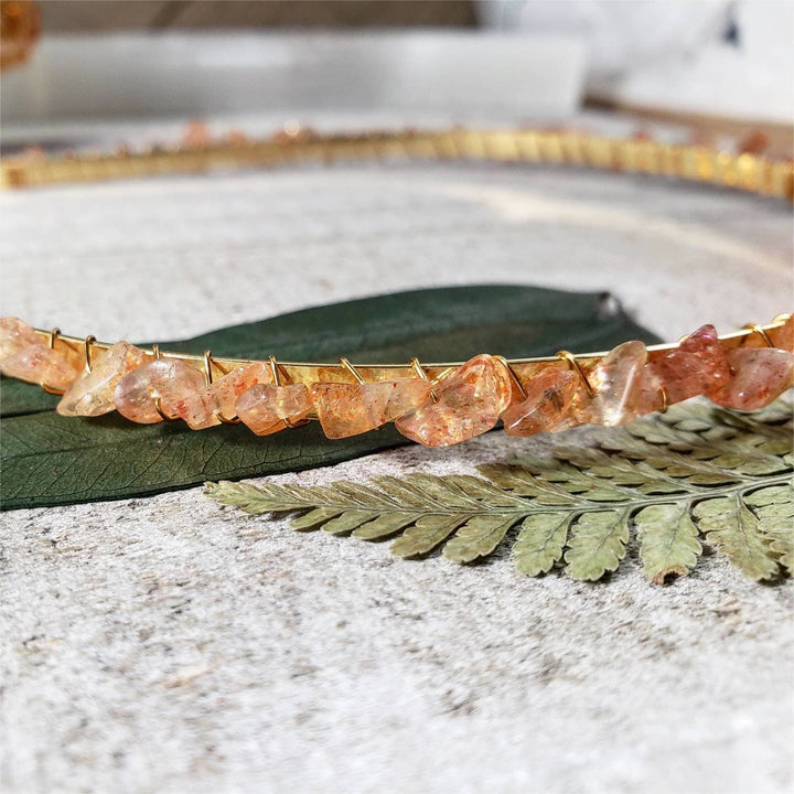 Couronne de cristal Boho Festival en cristal rose Olivenorma