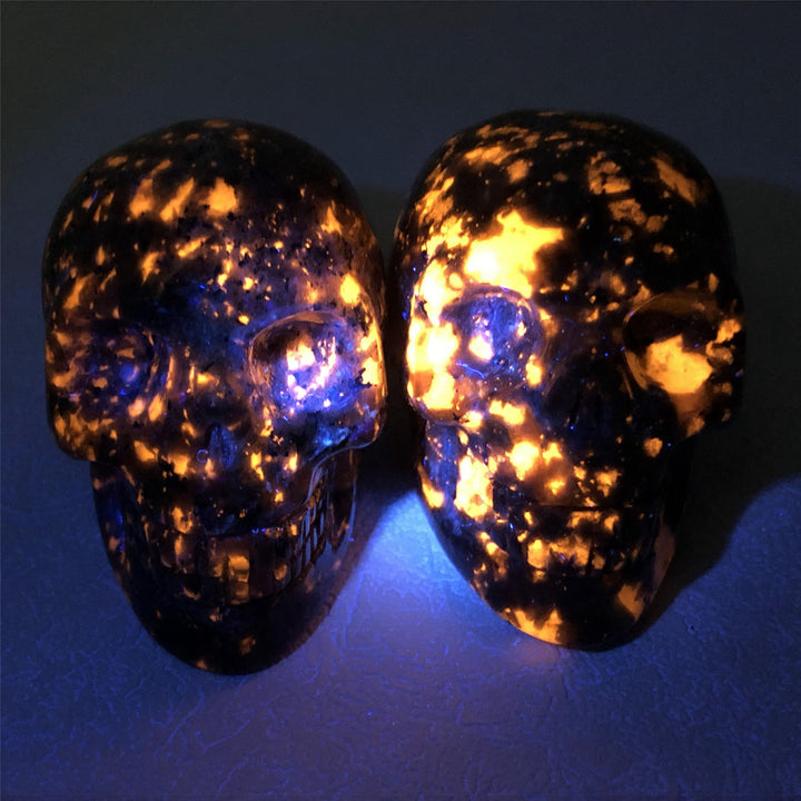 Décoration de crâne en cristal Yooperlite Olivenorma