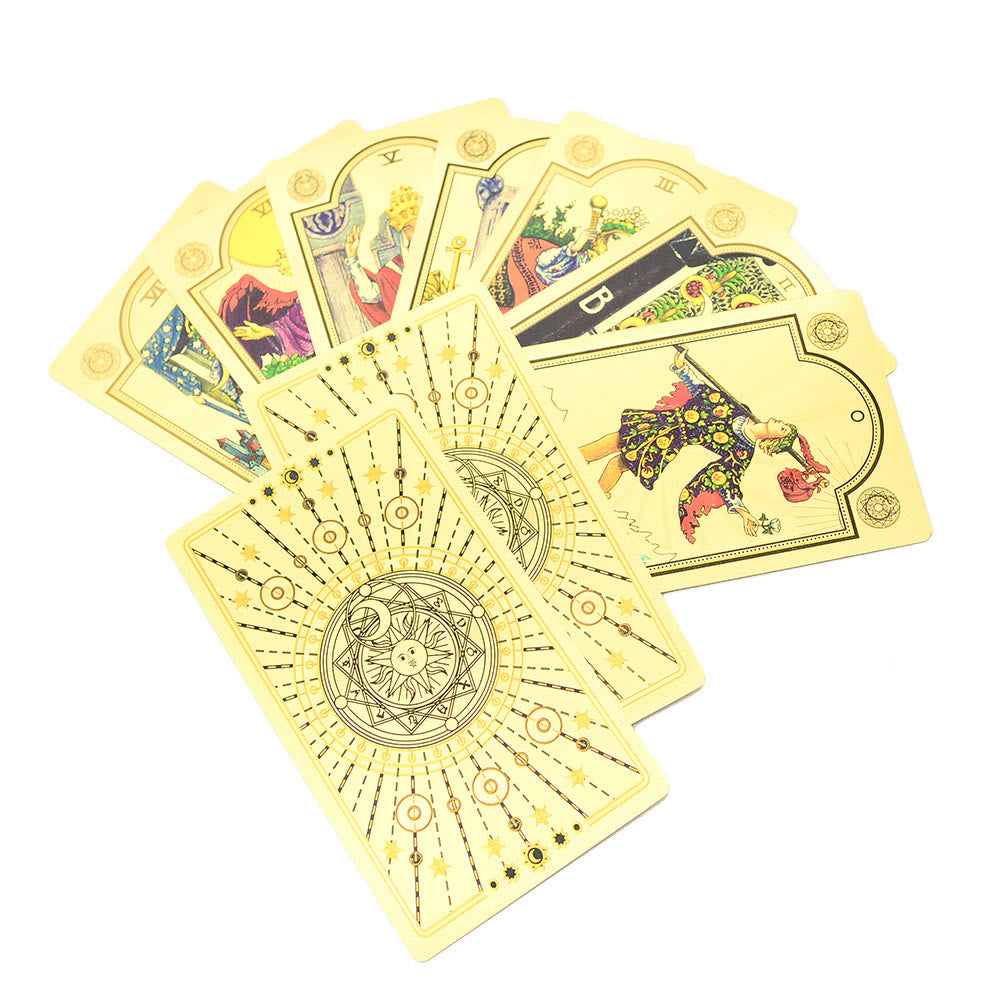 Cartes de tarot Soleil et Lune Olivenorma 80ps "Le Fou" Waite