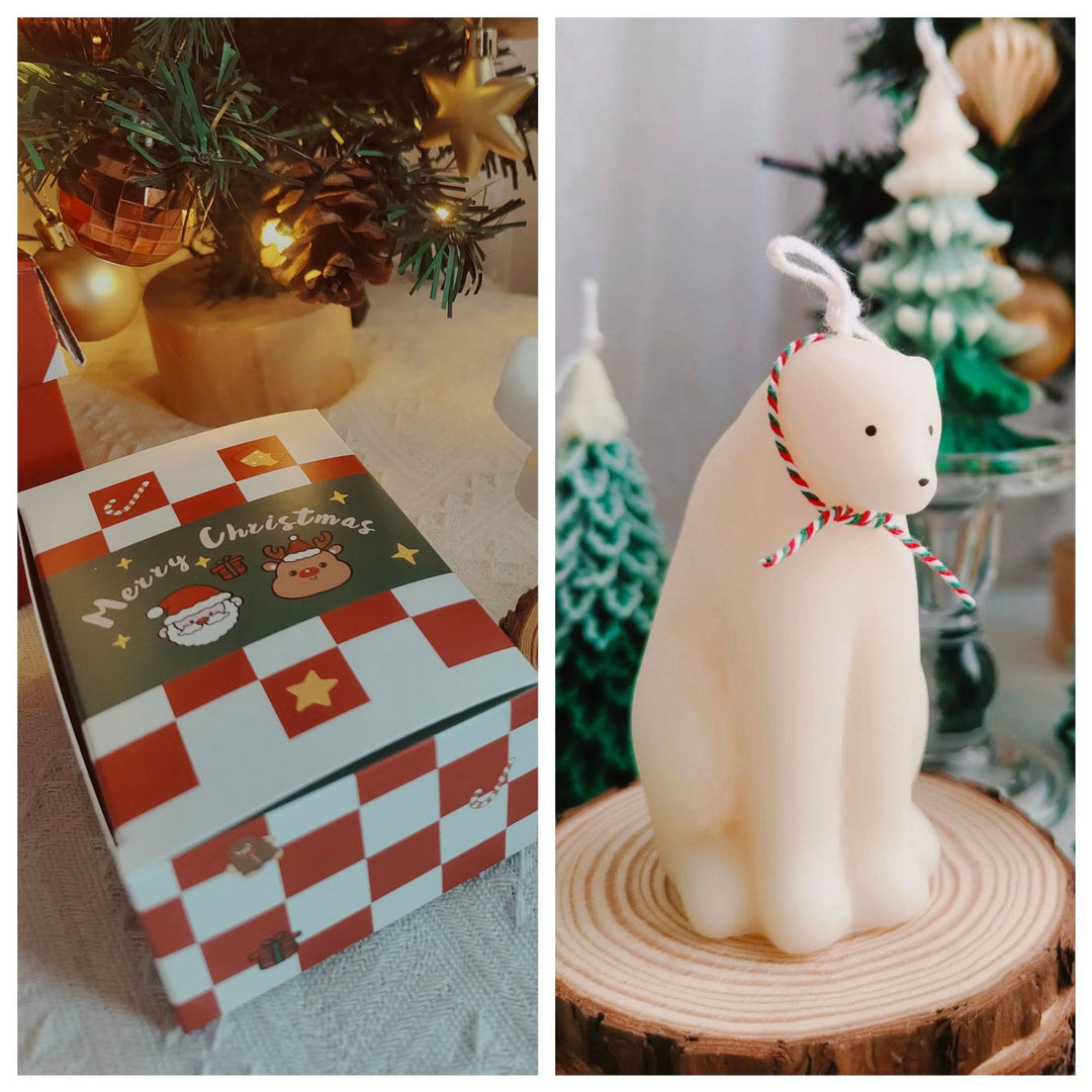 Bougie modèle biscuit gâteau de Noël Olivenorma