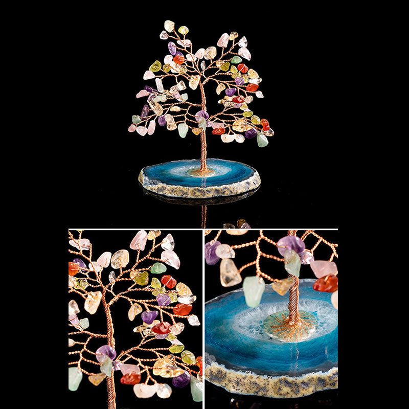 Arbre Feng Shui multi-pierres de la destinée spirituelle Olivenorma