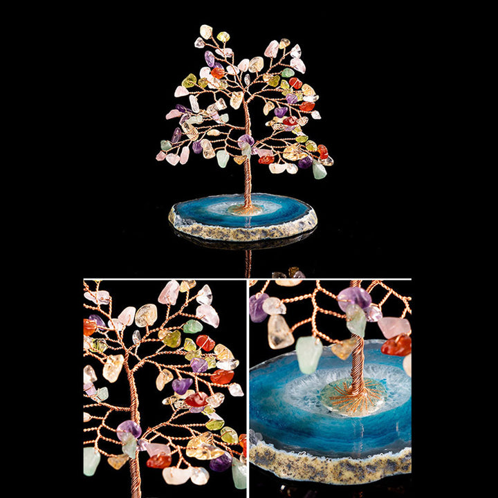 Arbre Feng Shui multi-pierres de la destinée spirituelle Olivenorma