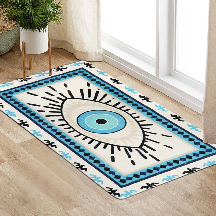 Tapis lavable antibactérien Olivenorma Blue Evil Eye