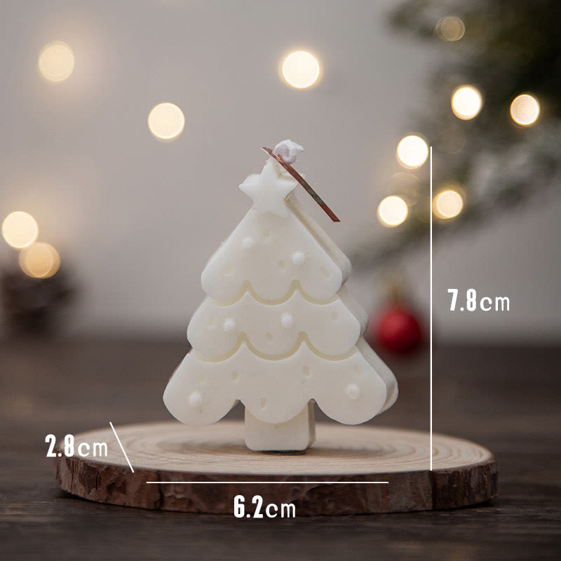 Bougie parfumée Olivenorma Ambiance de Noël Flocon de Neige Bonhomme en Pain d'Épices