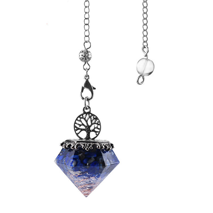 Pendule géométrique en cristal naturel Arbre de vie Olivenorma