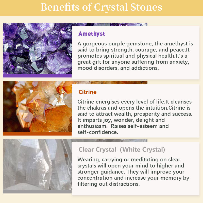 Arbre Feng Shui en pierre de cristal naturel