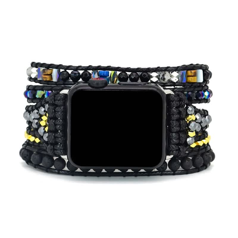 Bracelet enveloppant en pierre de lave pour Apple Watch Olivenorma