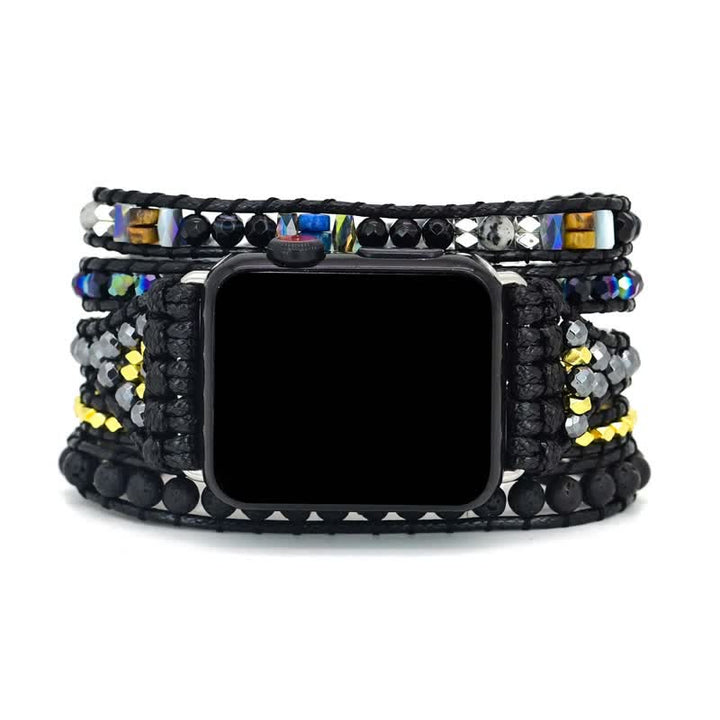 Bracelet enveloppant en pierre de lave pour Apple Watch Olivenorma