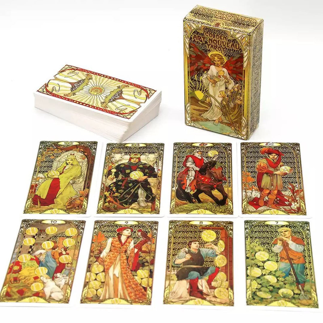 Cartes de jeu de tarot Olivenorma Golden Art Nouveau