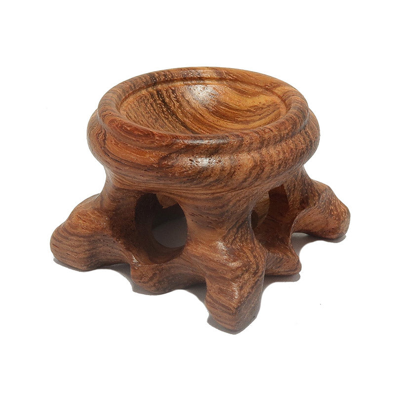 Supports en bois Olivenorma pour boules de cristal, œufs, décoration pastorale