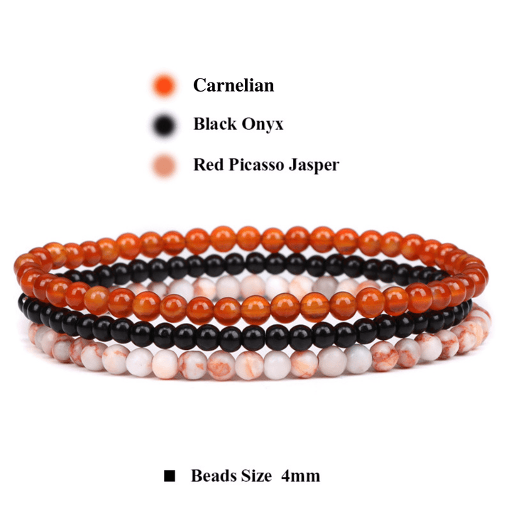 Bracelet Olivenorma Protection Contre les Energies Négatives Agate Rouge