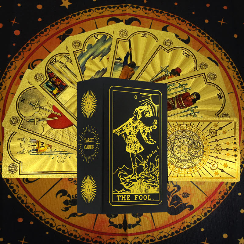 Cartes de tarot Soleil et Lune Olivenorma 80ps "Le Fou" Waite