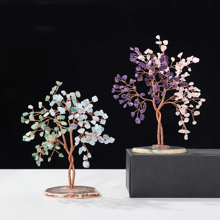 Arbre Feng Shui en pierre de cristal naturel Olivenorma