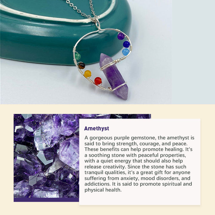 Collier tourbillon de couleurs orgones Chakra Olivenorma