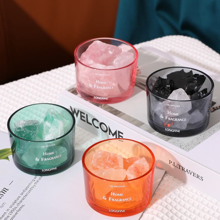 Lampe d'aromathérapie en cristal pour diffuseur d'huiles essentielles sans feu Olivenorma