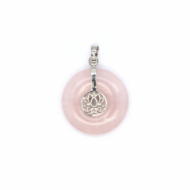 Collier Arbre de vie avec boucle de paix en cristal naturel Olivenorma