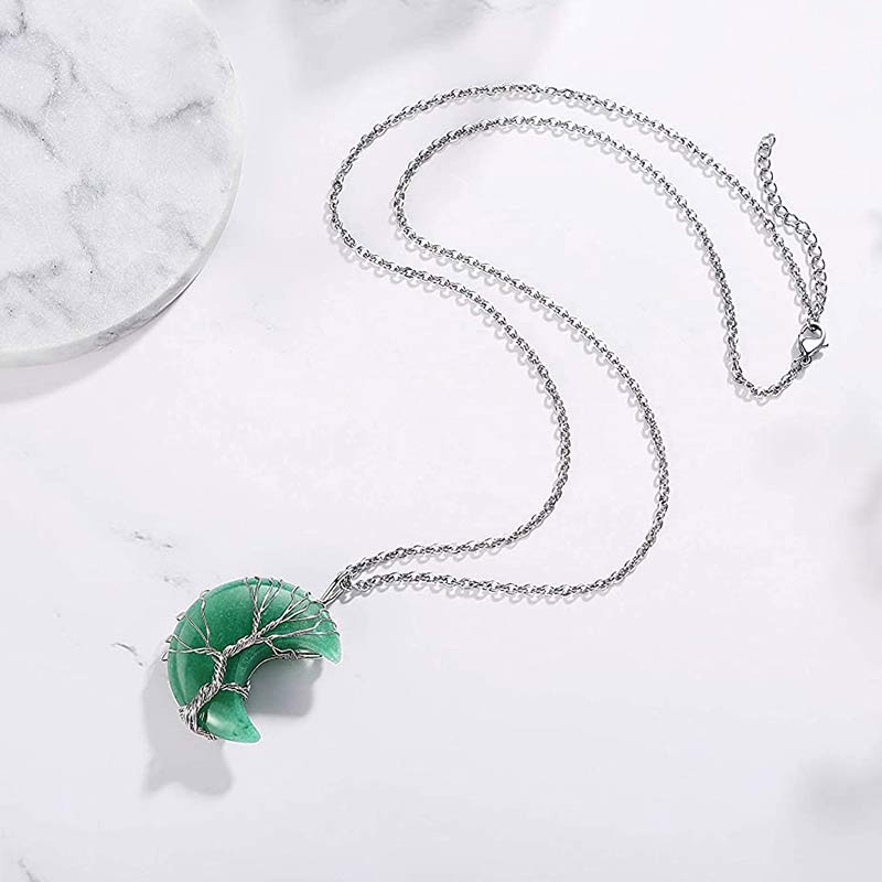 Collier de lune en cristal naturel Olivenorma