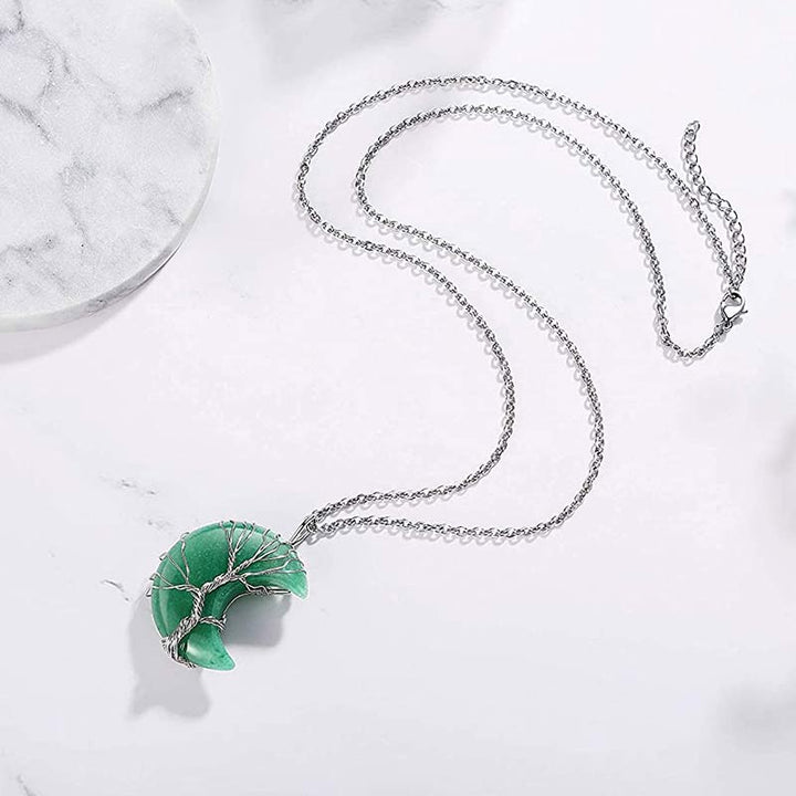 Collier de lune en cristal naturel Olivenorma