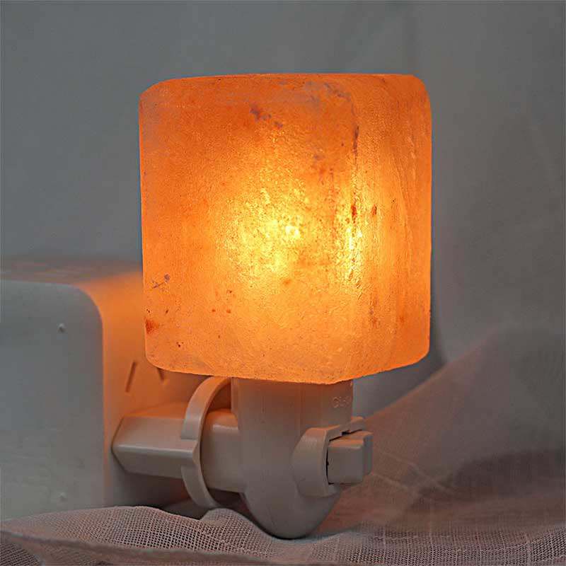 Petite applique murale en sel rose de l'Himalaya Olivenorma