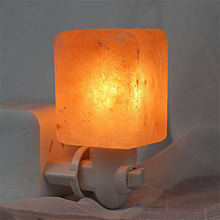 Petite applique murale en sel rose de l'Himalaya Olivenorma
